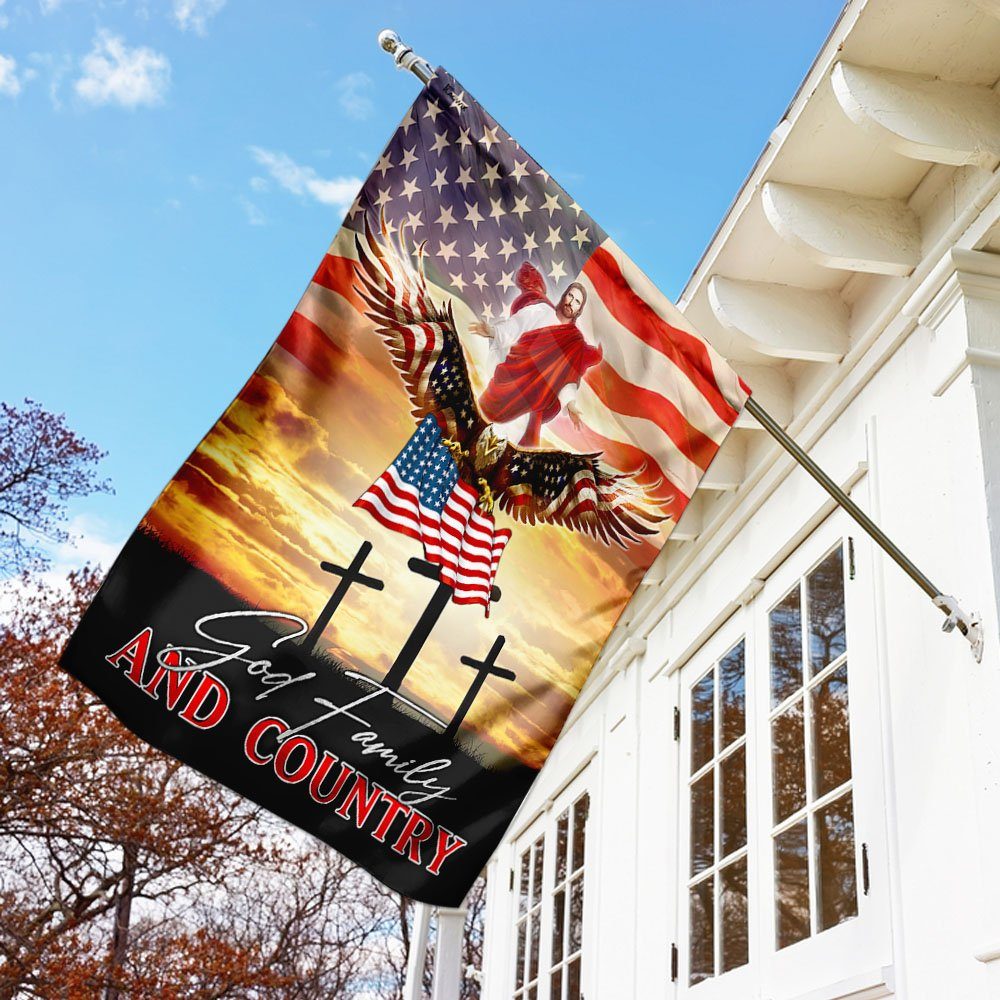 Eagle And Jesus Flagwix™ Jesus – God Family and Country Flag Eagle And Jesus Flagwix™ Jesus – God Family and Country Flag