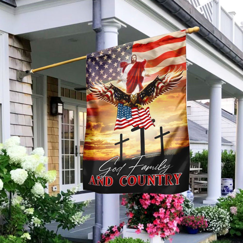 Eagle And Jesus Flagwix™ Jesus – God Family and Country Flag Eagle And Jesus Flagwix™ Jesus – God Family and Country Flag