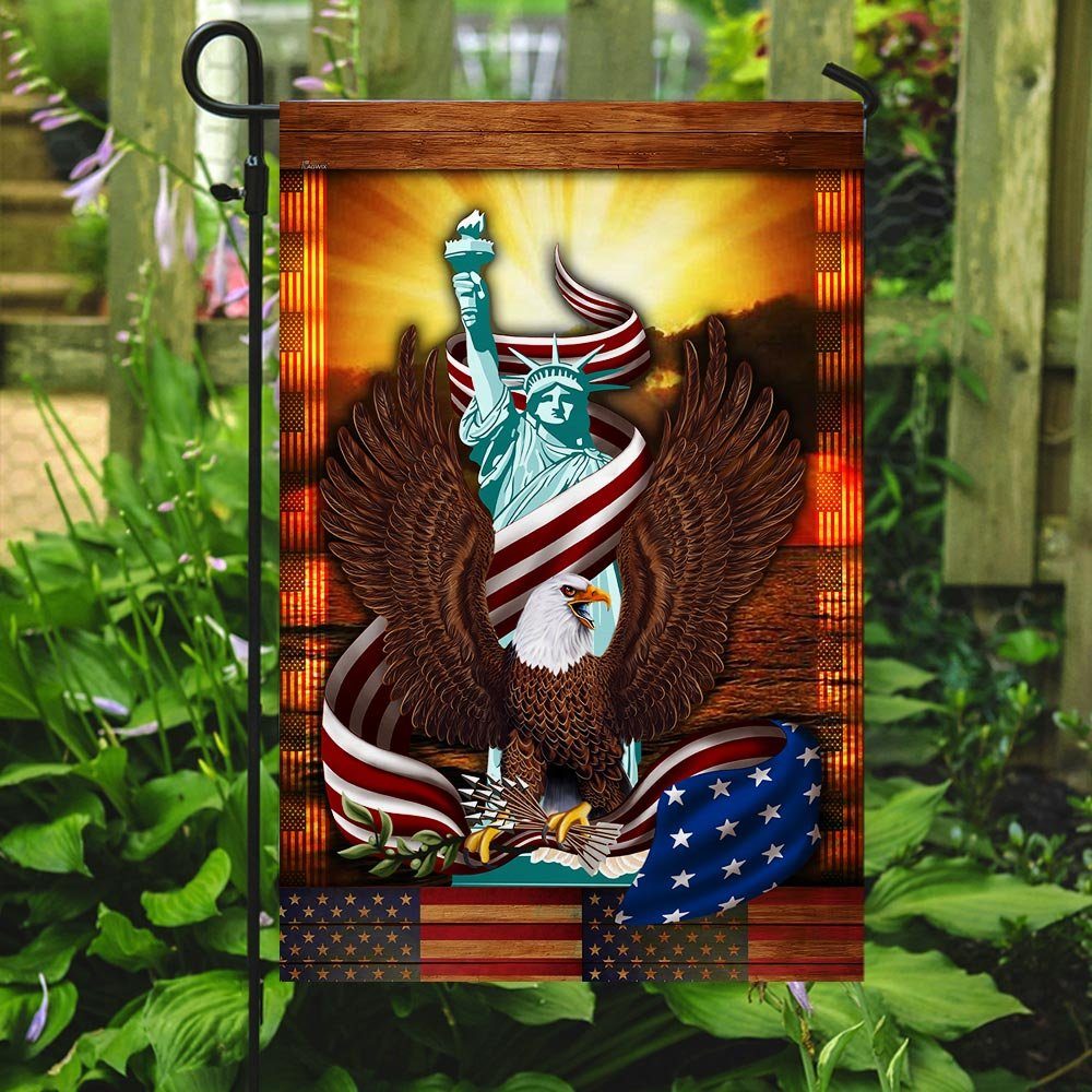 Eagle Liberty Statue American Flag Eagle Liberty Statue American Flag