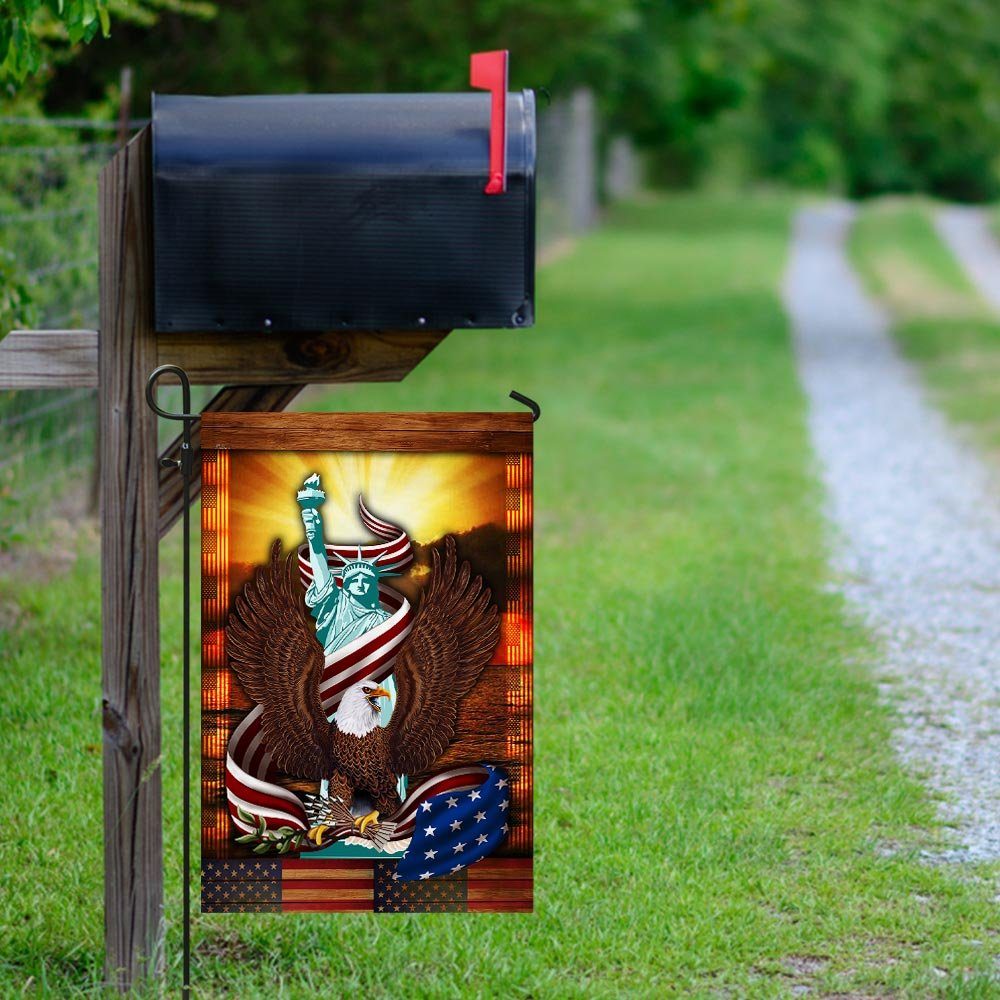 Eagle Liberty Statue American Flag Eagle Liberty Statue American Flag