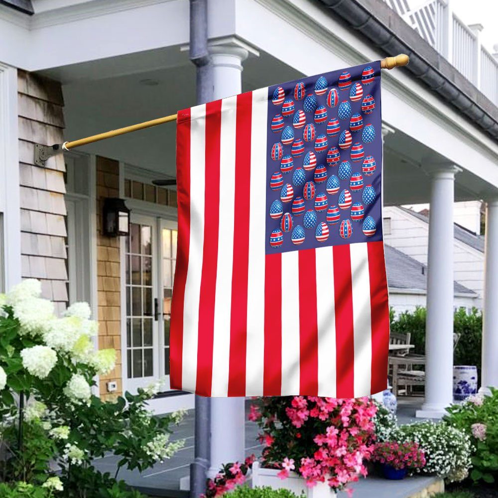 Easter Eggs American US Flag