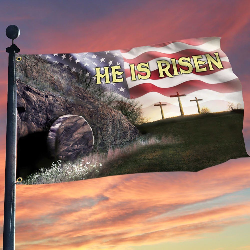 Easter Jesus Resurrection Grommet Flag DDH3323GF