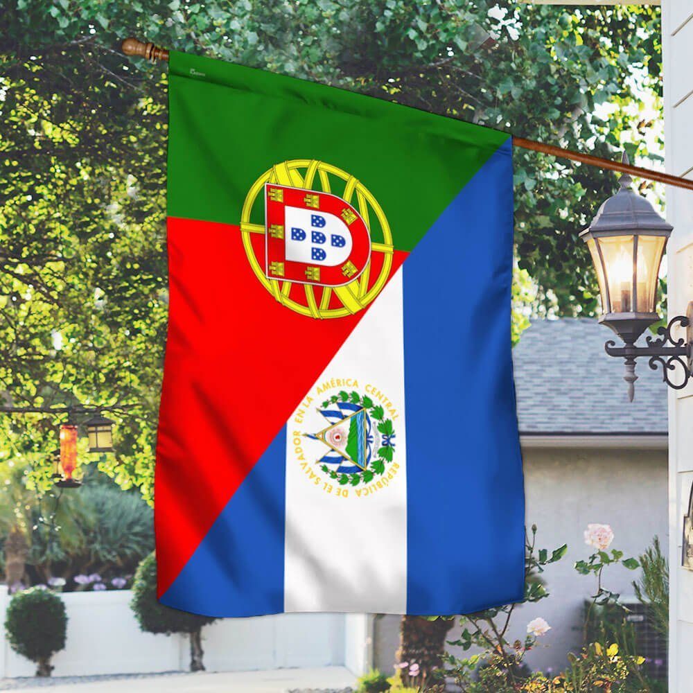 El Salvador and Portugal Flag TPT960F