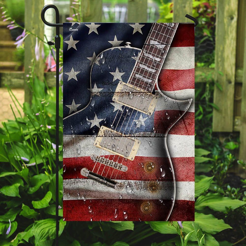 Electric Guitar America Flag Electric Guitar America Flag