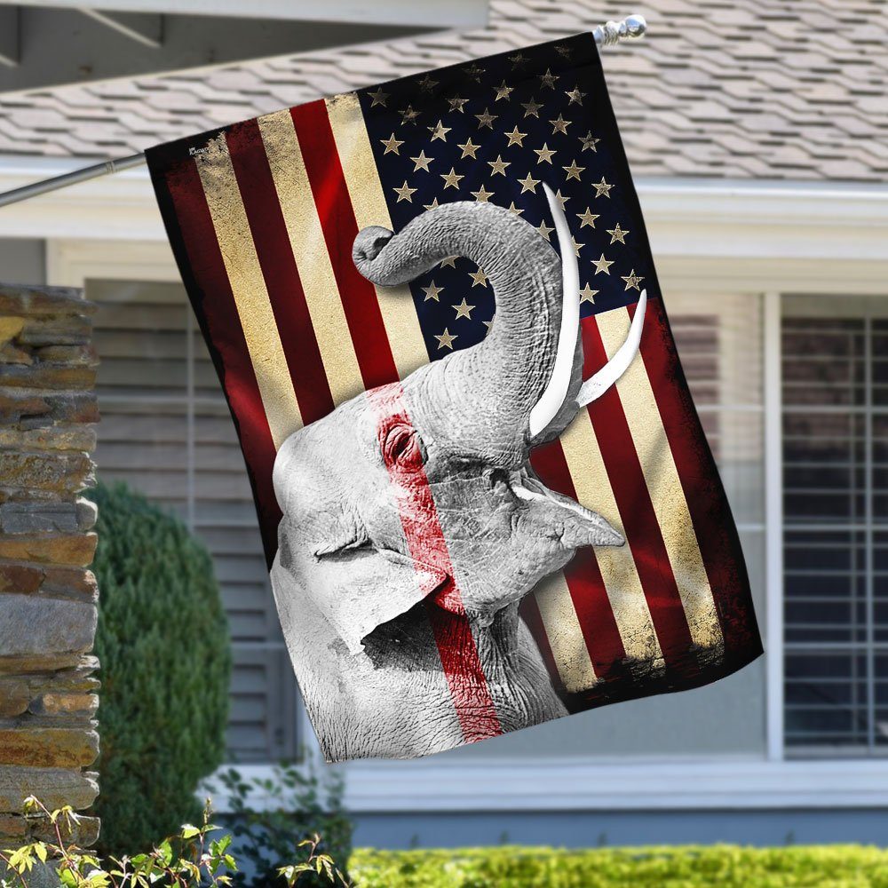 Elephant American Flag ANL140F Elephant American Flag ANL140F