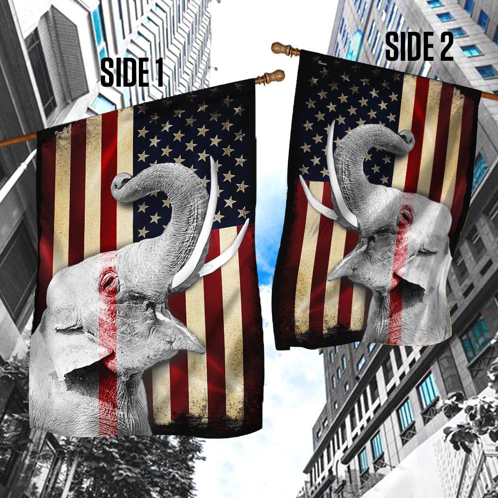 Elephant American Flag ANL140F