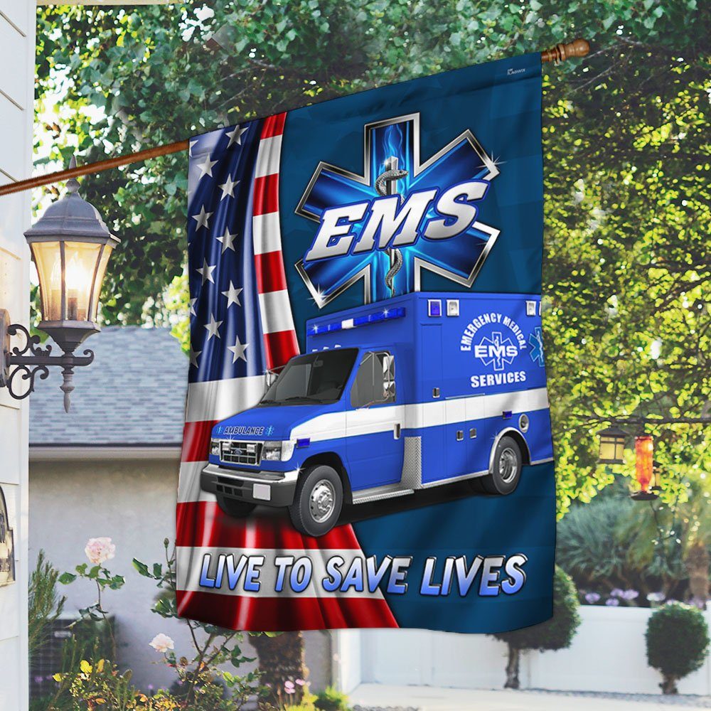 EMT Flag Live To Save Lives MLH1978F