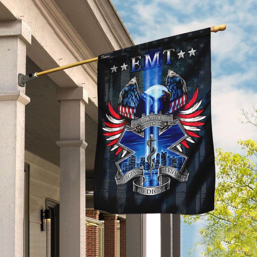 EMT We Will Never Forget 9/11 Flag