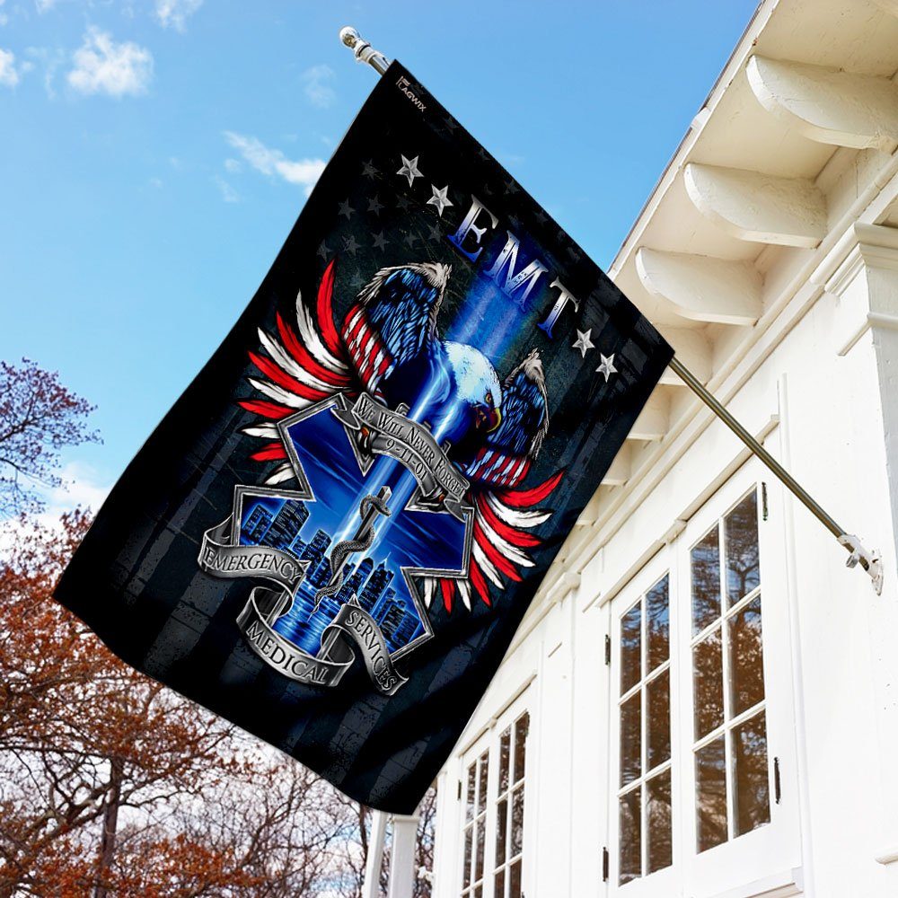 EMT We Will Never Forget 9/11 Flag