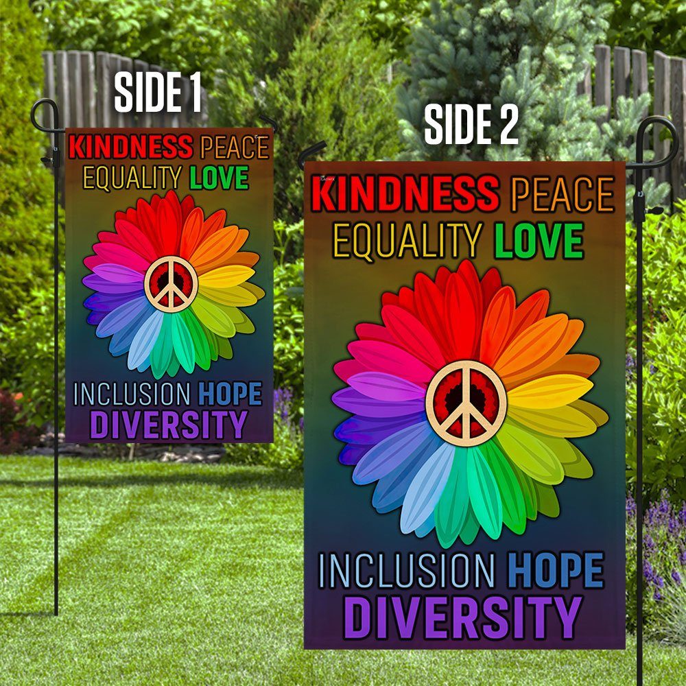 Equality Flag Peace Equality Love Inclusion Hope Diversity Flag QTR276F
