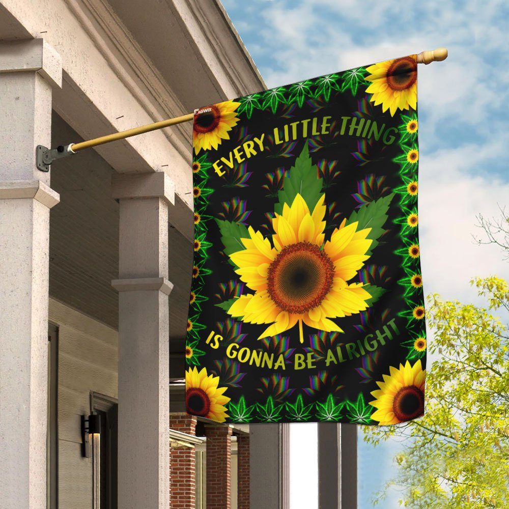 Every Little Thing Is Gonna Be Alright Hippie Flag