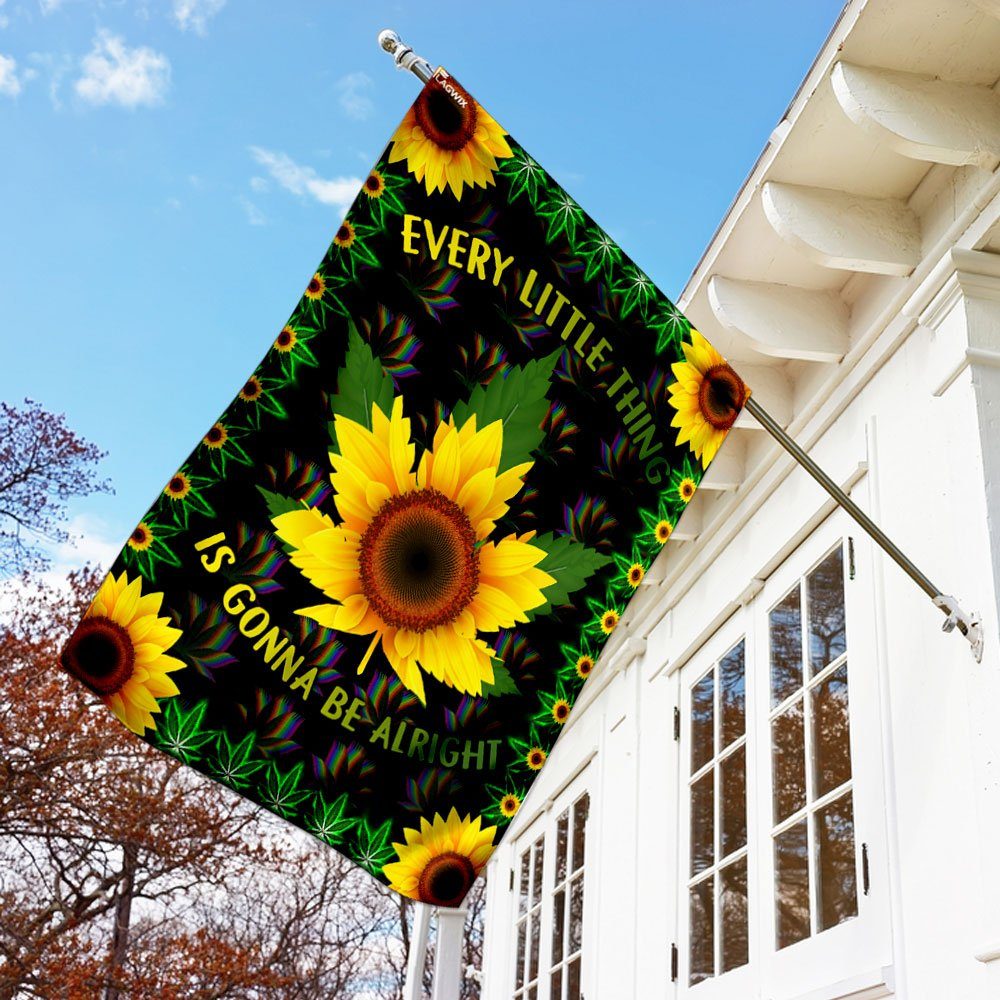 Every Little Thing Is Gonna Be Alright Hippie Flag