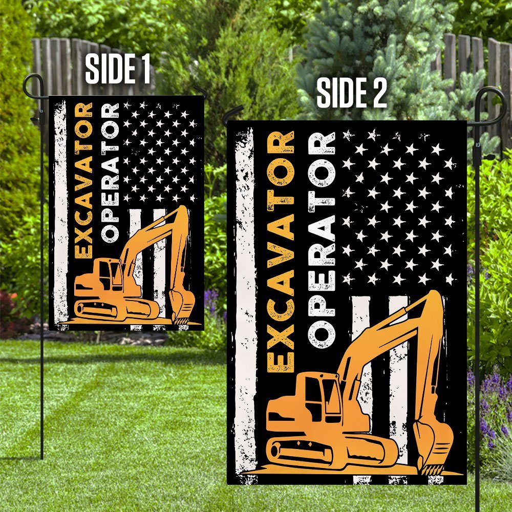 Excavator Operator Flag Excavator Operator Flag
