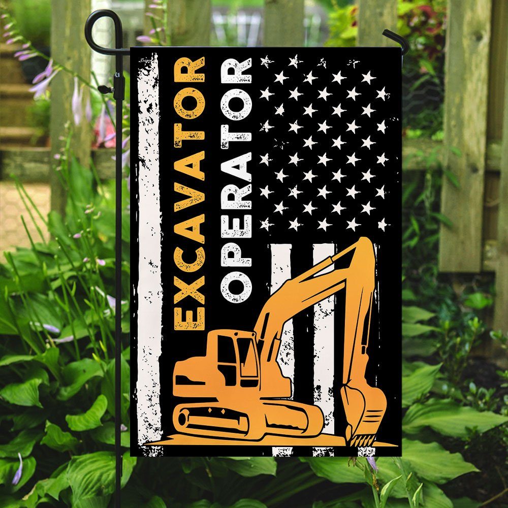 Excavator Operator Flag Excavator Operator Flag