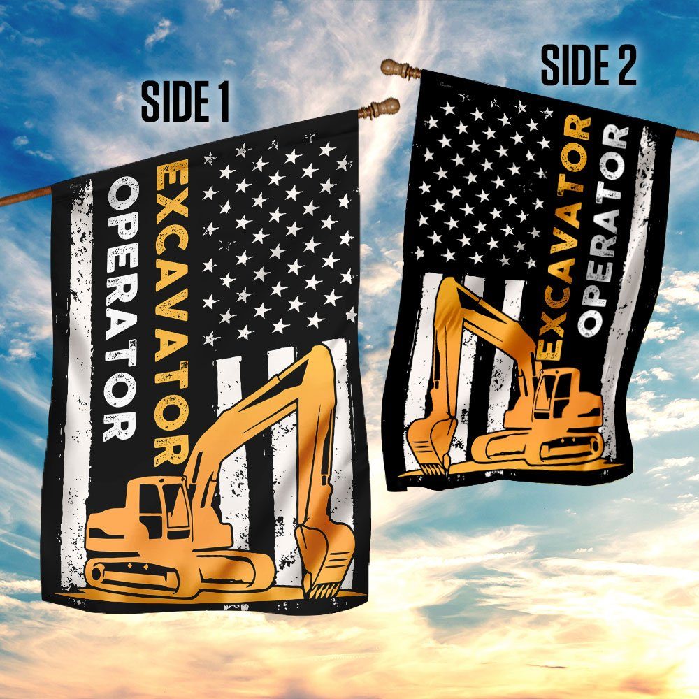 Excavator Operator Flag Excavator Operator Flag