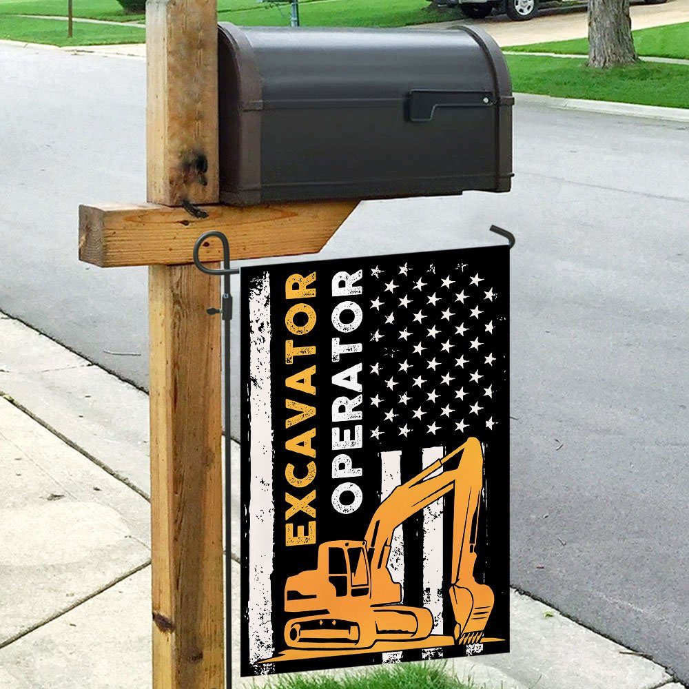 Excavator Operator Flag Excavator Operator Flag