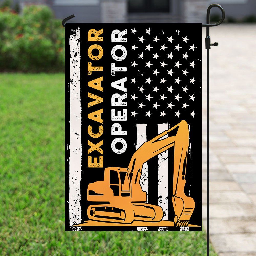 Excavator Operator Flag Excavator Operator Flag