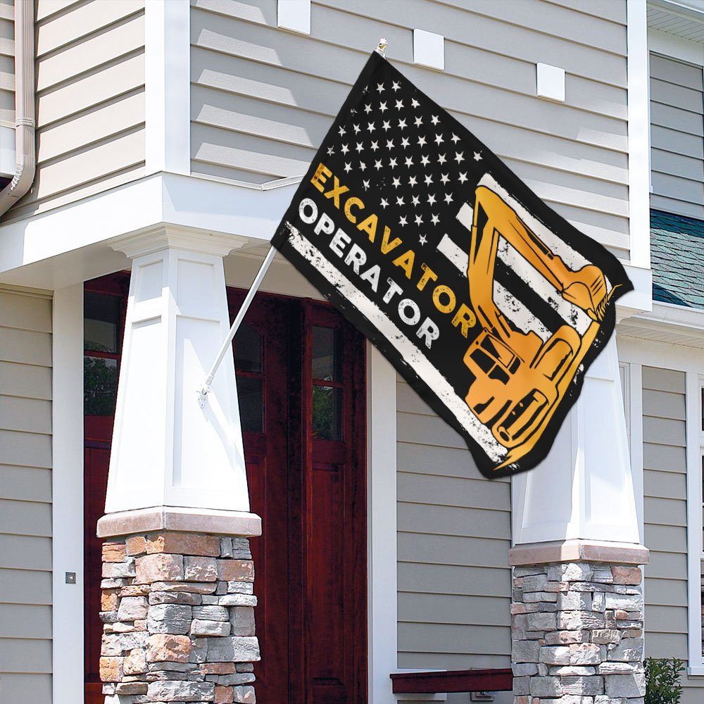 Excavator Operator Flag Excavator Operator Flag