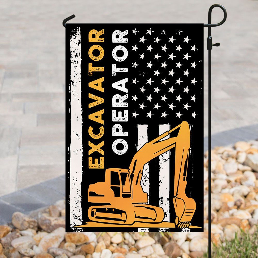 Excavator Operator Flag Excavator Operator Flag