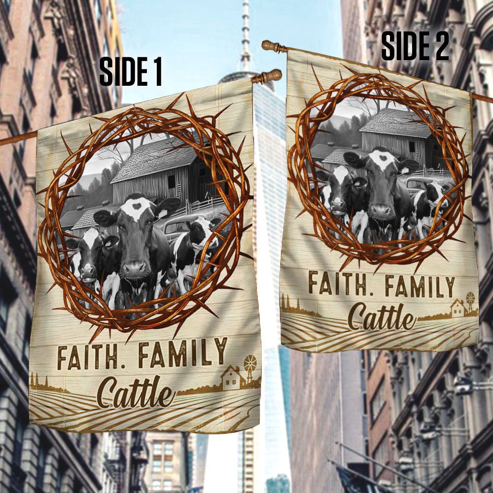 Faith Family Cattle Flag DDH2905F