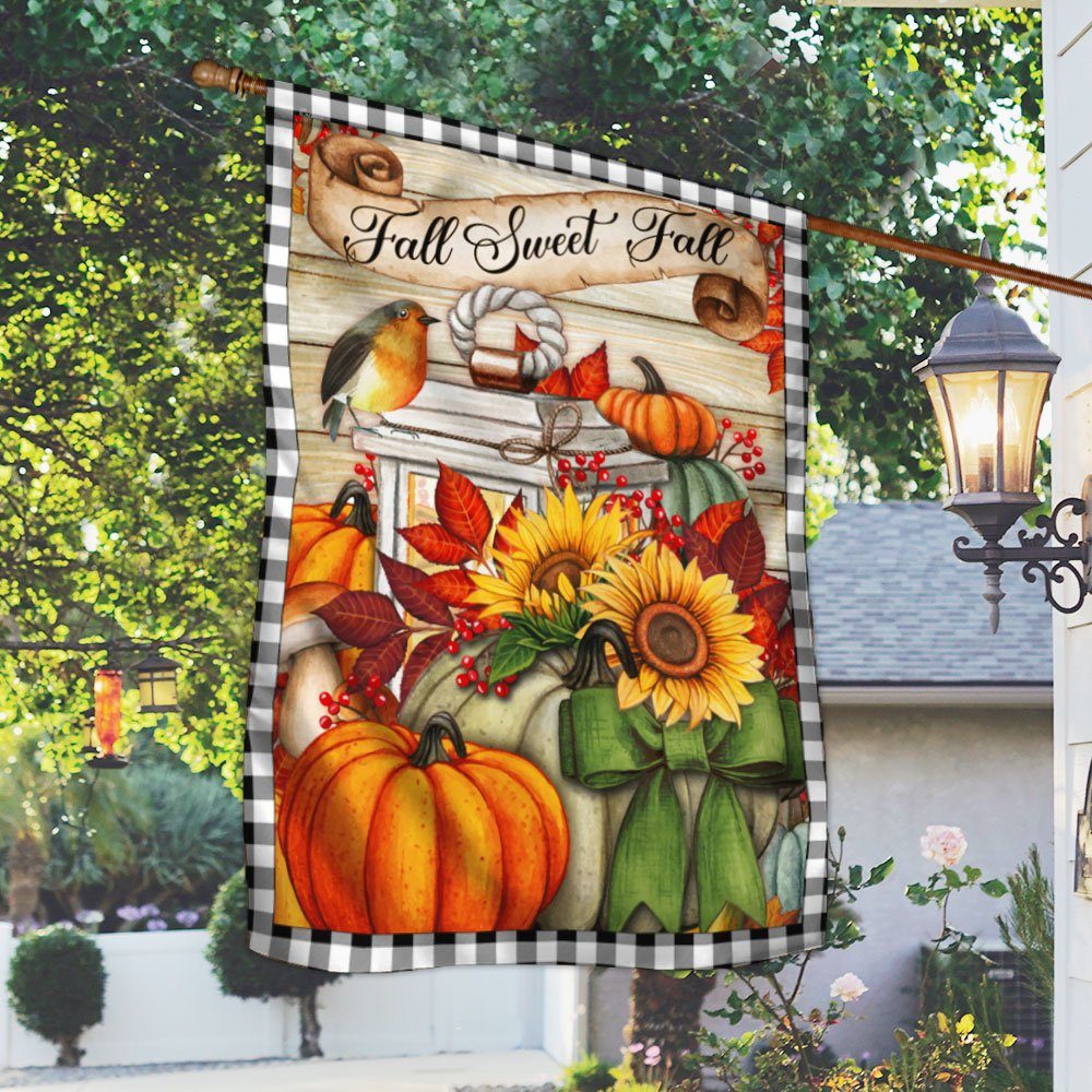 Fall Flag Fall Sweet Fall Pumpkin Sunflower DDH2865F