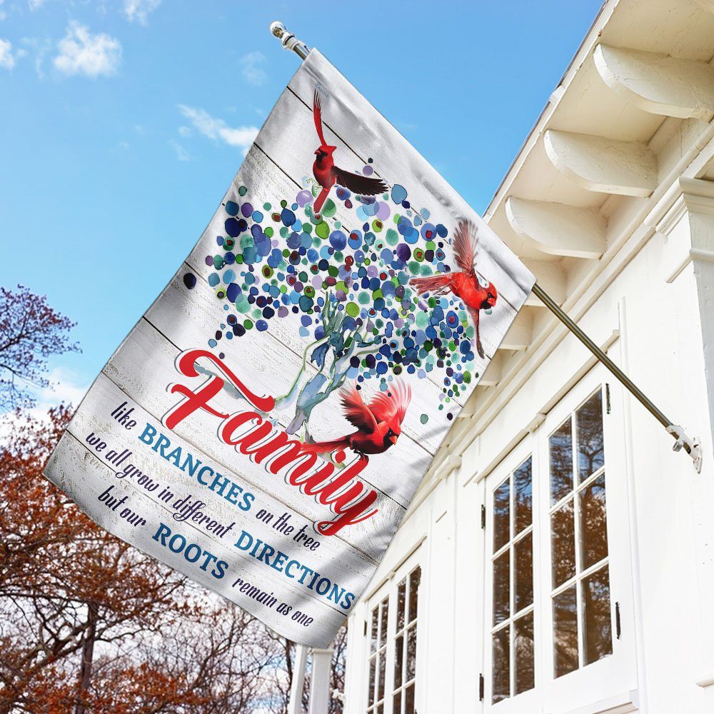 Family Like Branches On The Tree Flag