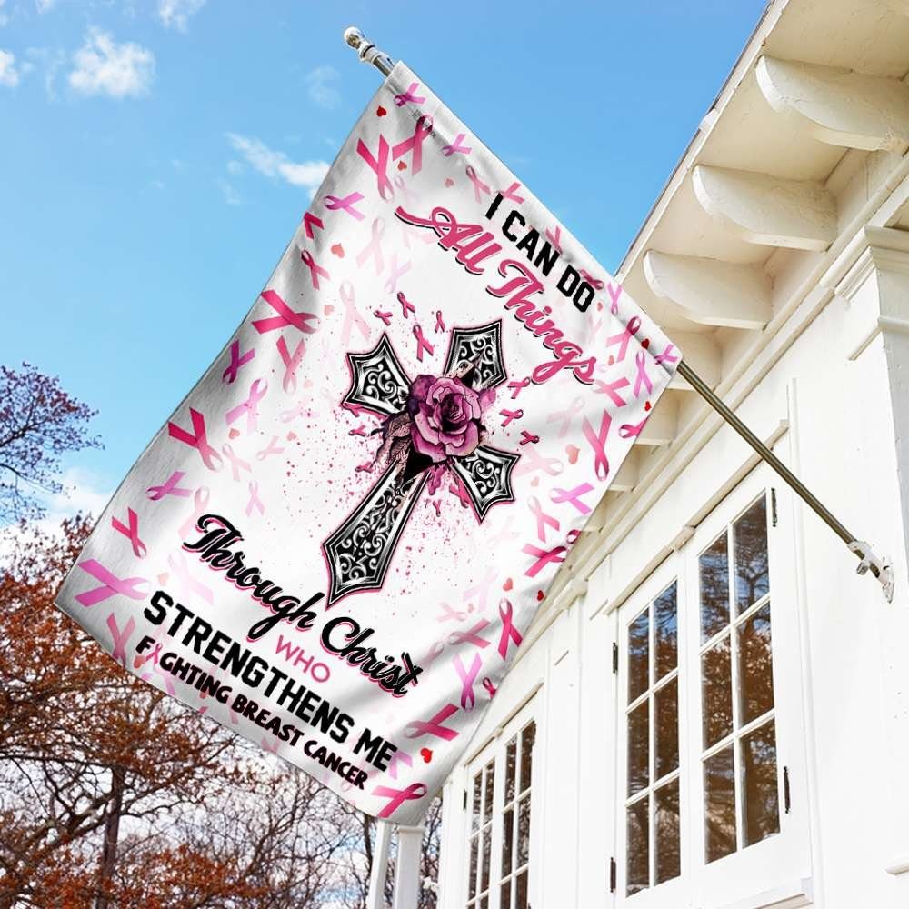 Fighting Breast Cancer Flag