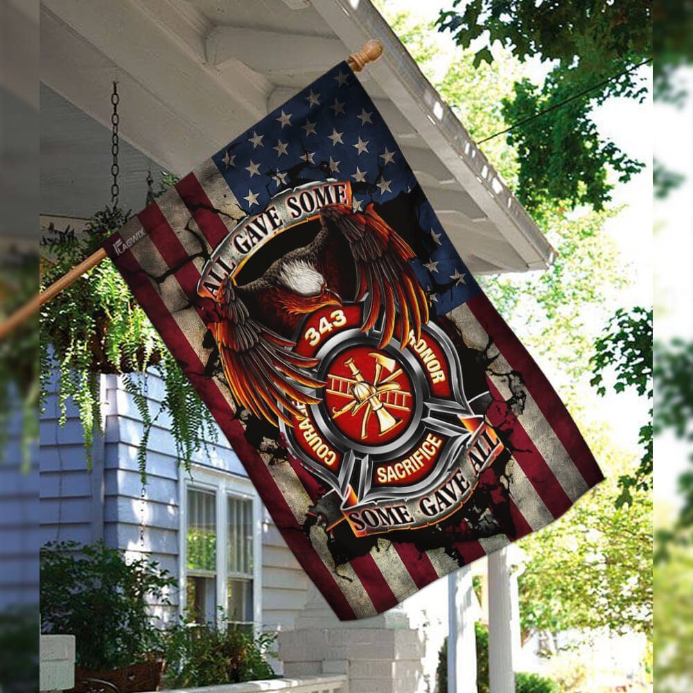 Firefighter 343 Never Forget Flag Firefighter 343 Never Forget Flag