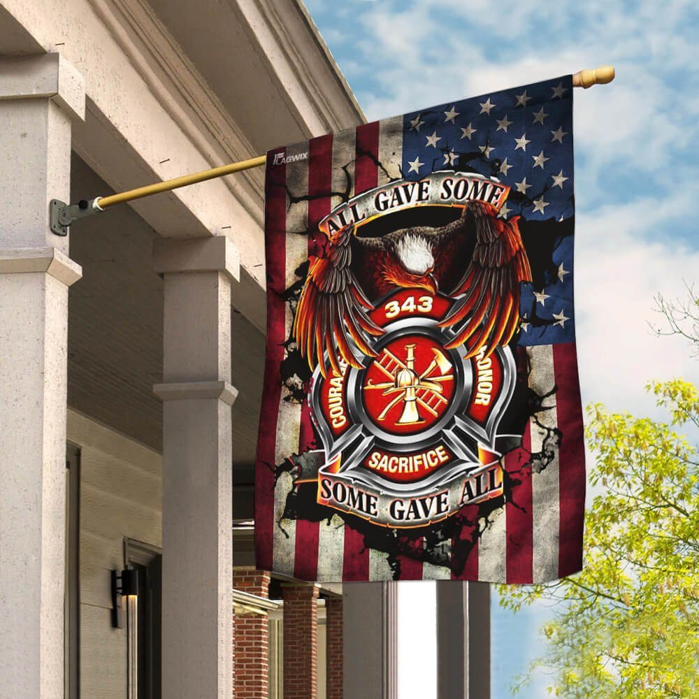 Firefighter 343 Never Forget Flag Firefighter 343 Never Forget Flag