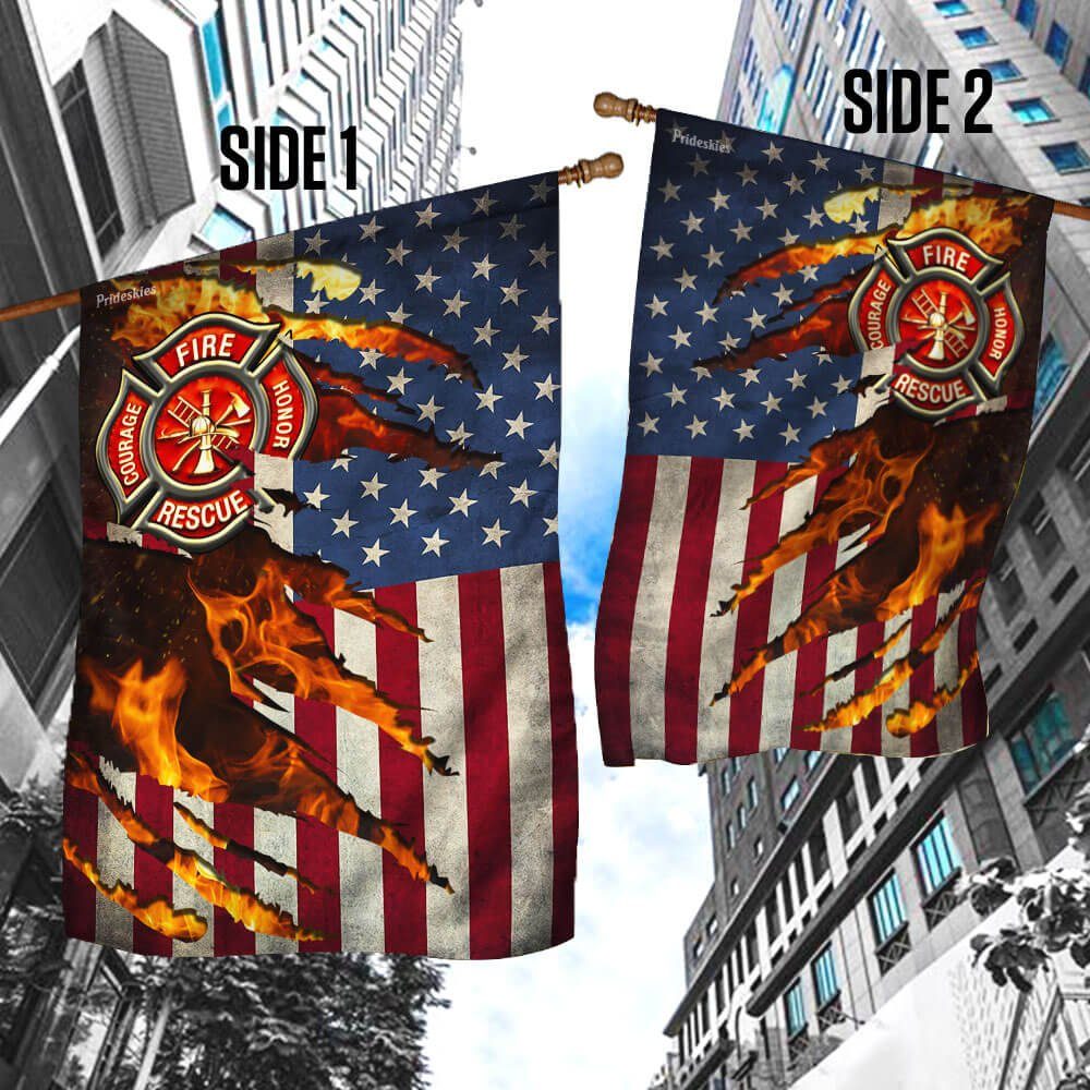 Firefighter American Flag Firefighter American Flag