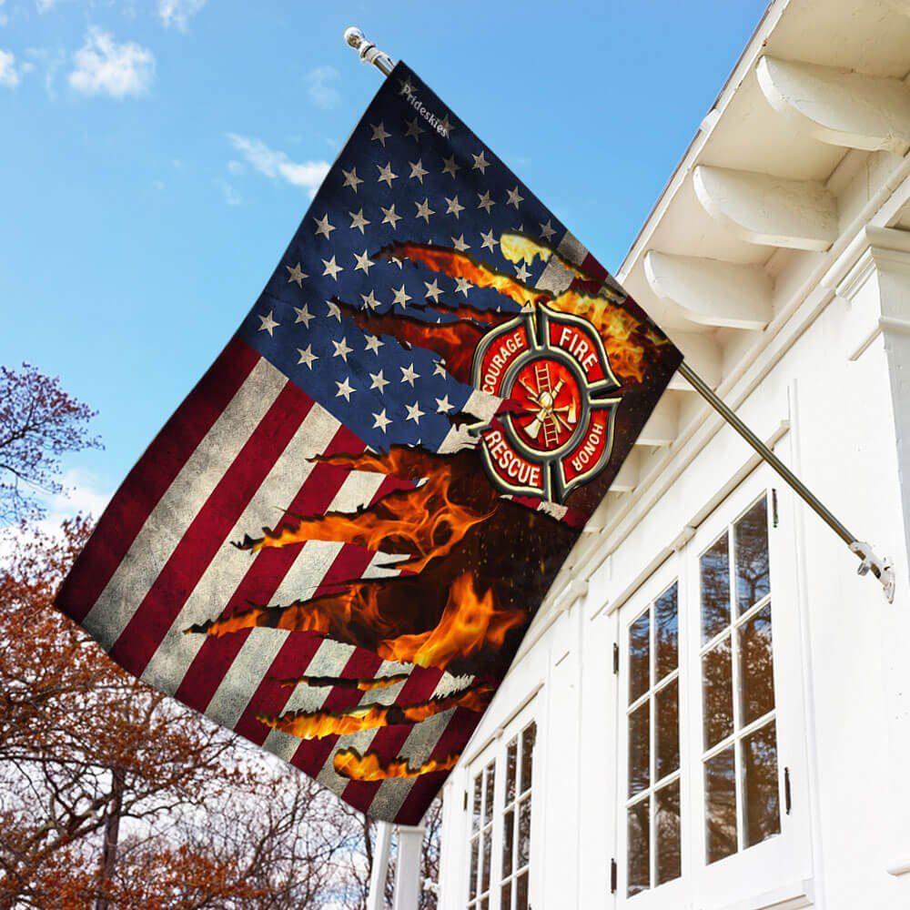 Firefighter American Flag Firefighter American Flag