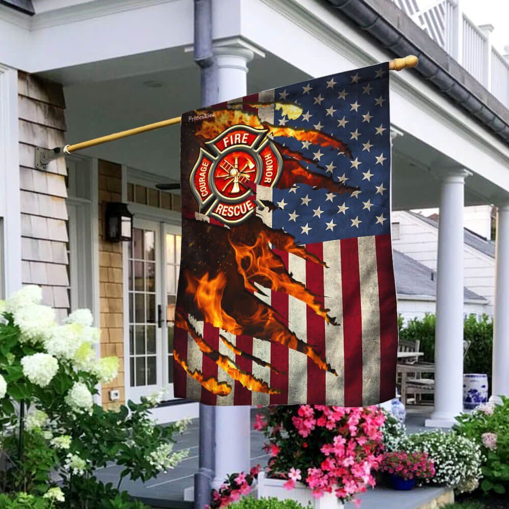 Firefighter American Flag Firefighter American Flag