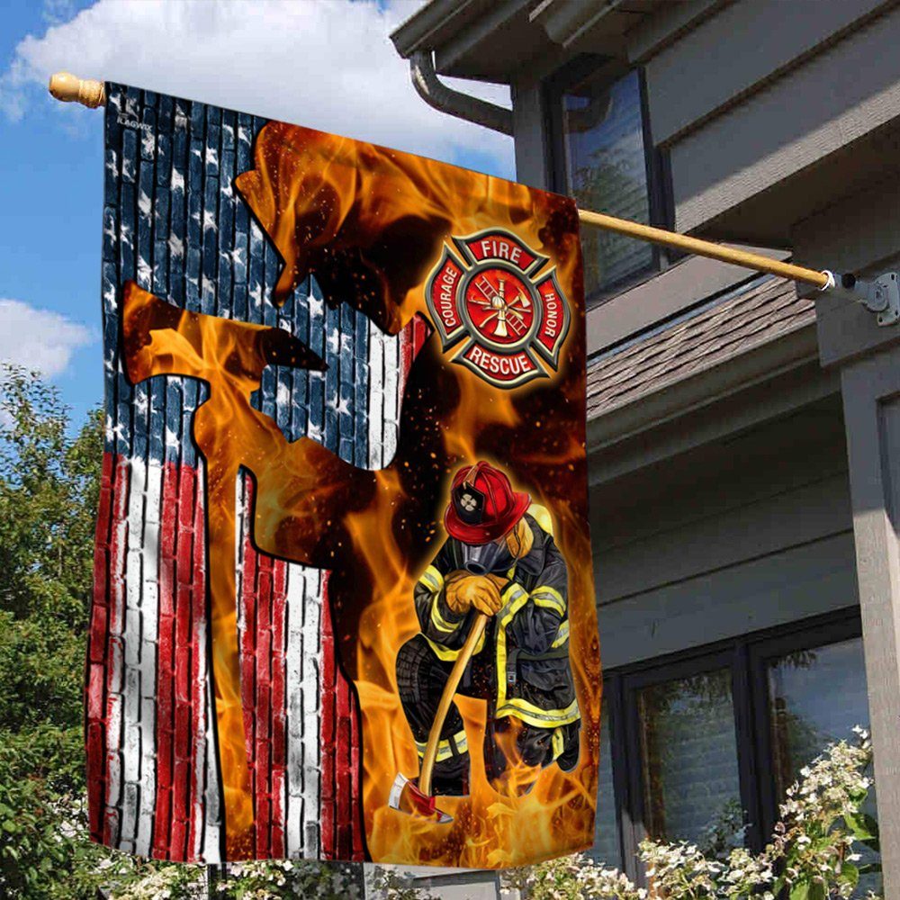 Firefighter American Flag TQN85F Firefighter American Flag TQN85F