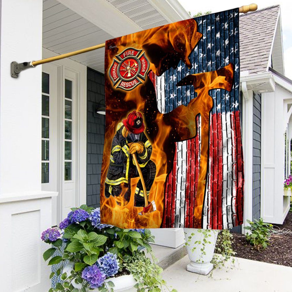 Firefighter American Flag TQN85F Firefighter American Flag TQN85F