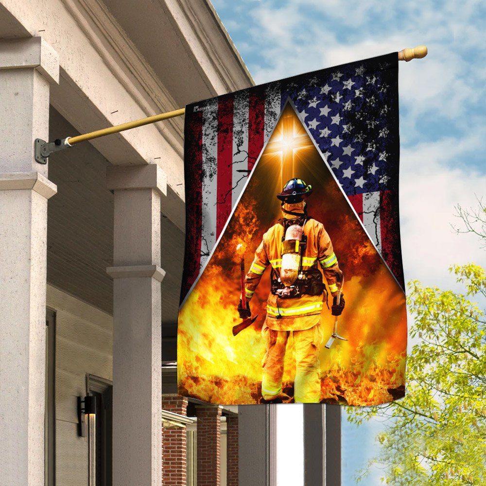 Firefighter American US Flag