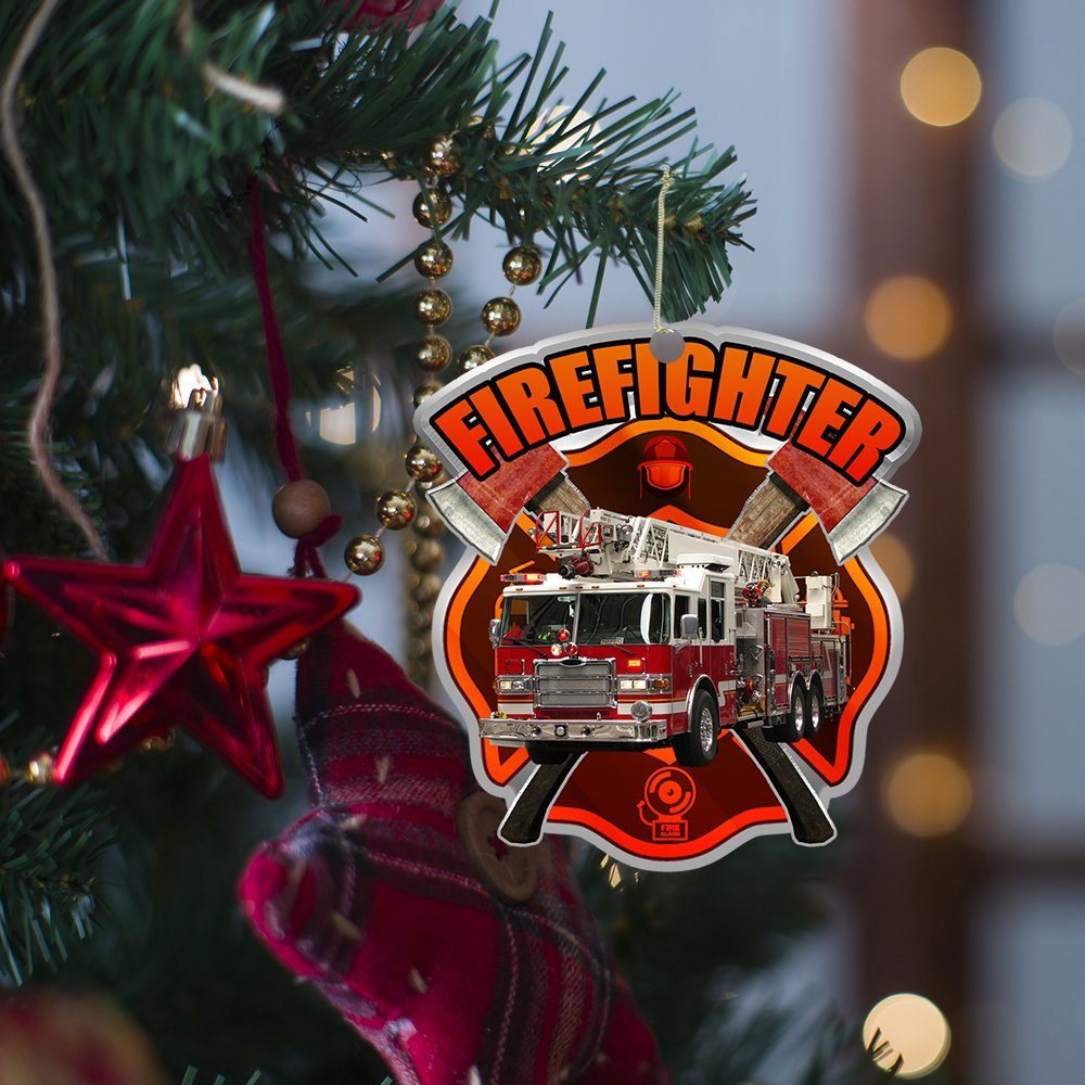 Firefighter Custom-Shaped Ornament ANT282O