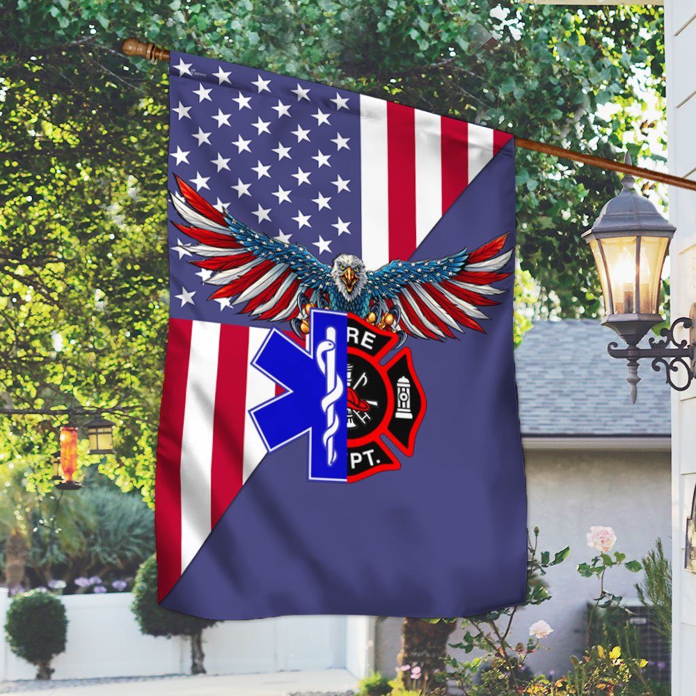 Firefighter EMT Flag First Responder Firefighter EMT Flag TRL1882F
