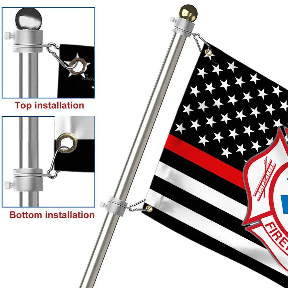 Firefighter EMT Grommet Flag TQN13GF Firefighter EMT Grommet Flag TQN13GF