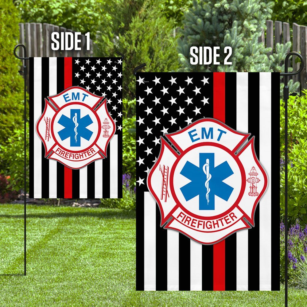Firefighter EMT US Flag TQN13F Firefighter EMT US Flag TQN13F