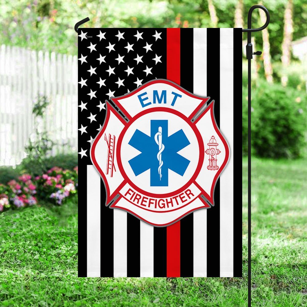 Firefighter EMT US Flag TQN13F Firefighter EMT US Flag TQN13F