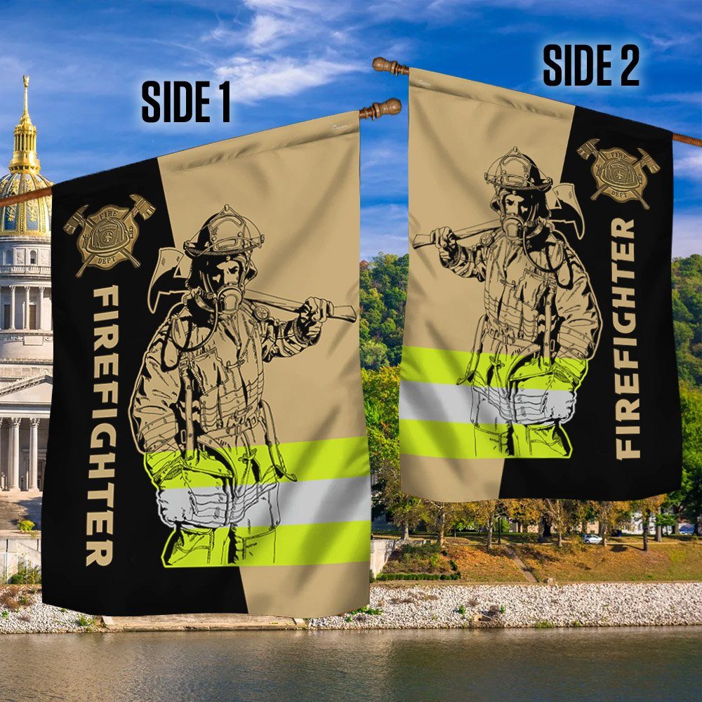 Firefighter Flag Simple And Honor LNT561F