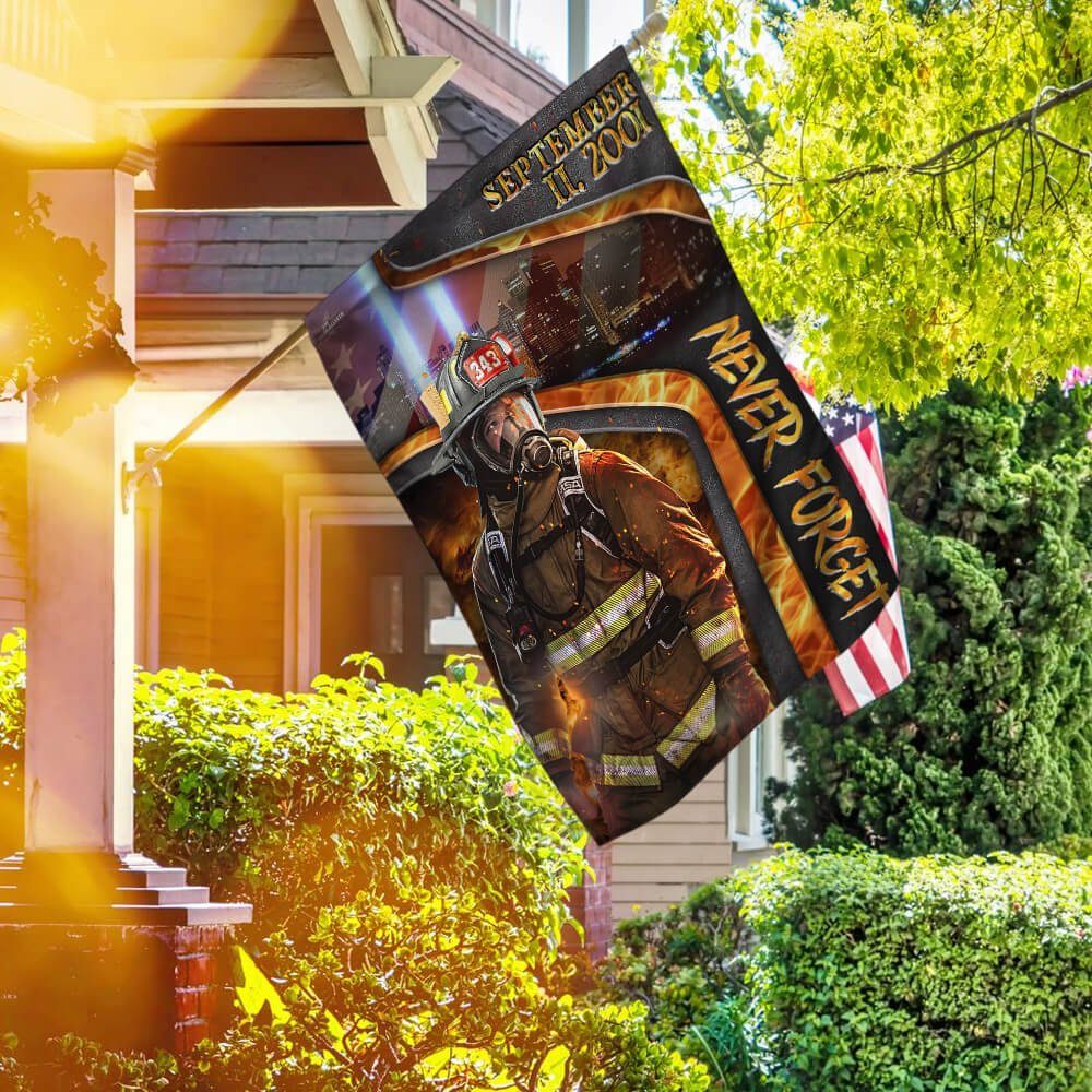 Firefighter Flag We will Never Forget Patriot Day Flag NTB122F