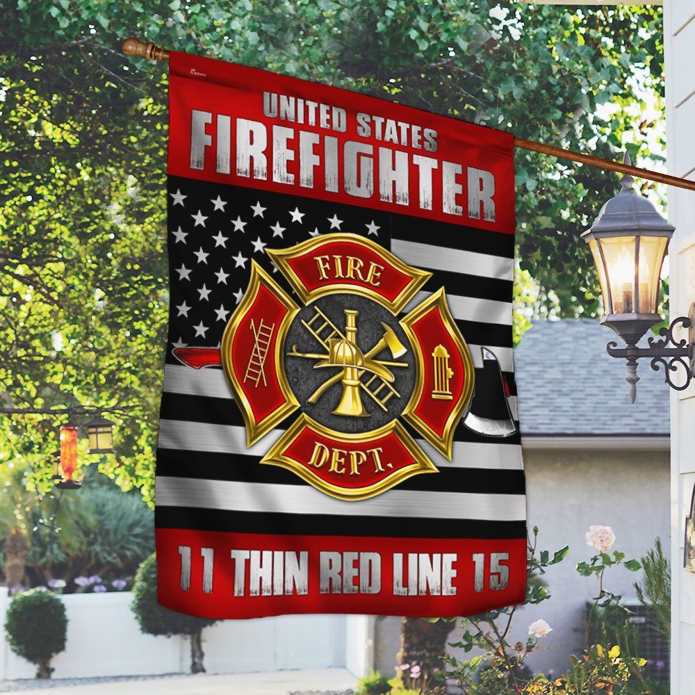 Firefighter Grommet Flag Fire Dept LNT177Fv1