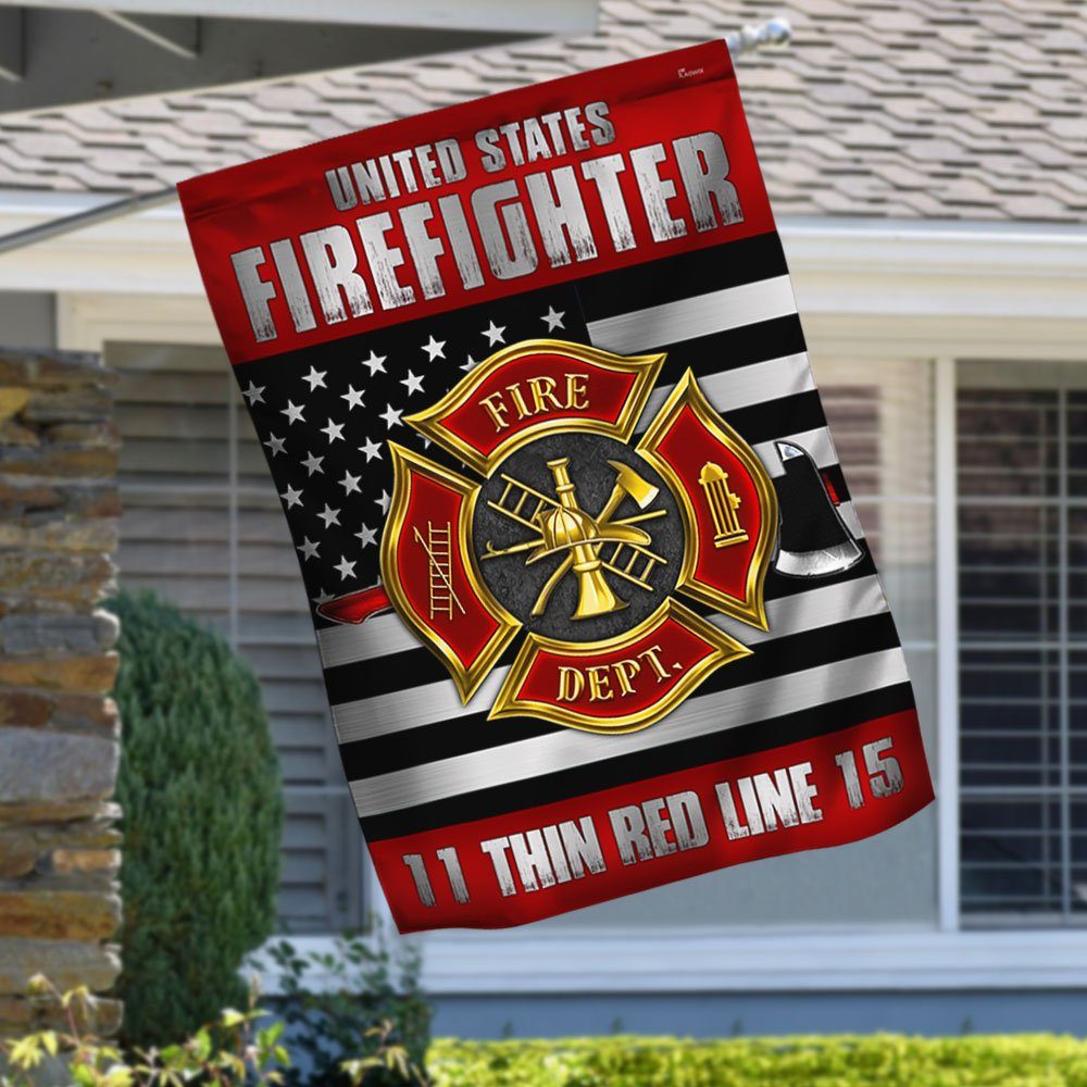 Firefighter Grommet Flag Fire Dept LNT177Fv1