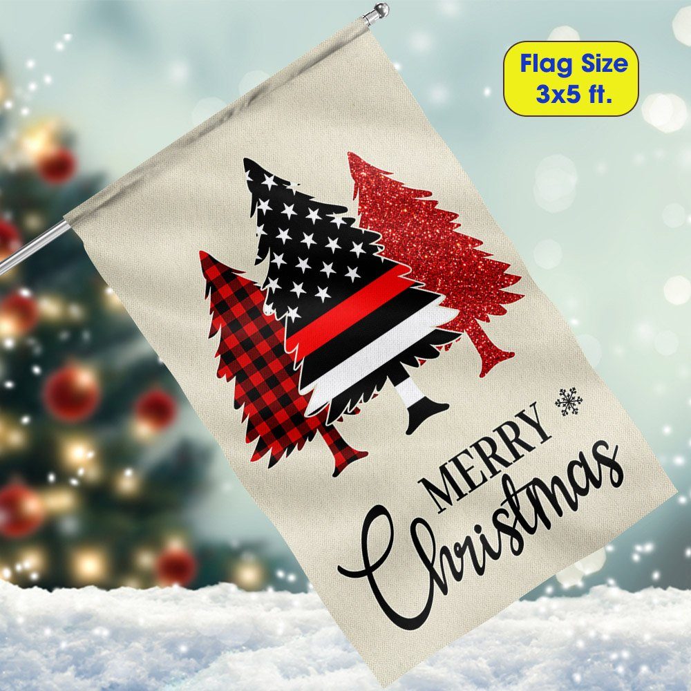 Firefighter Merry Christmas Flag TQN624F Firefighter Merry Christmas Flag TQN624F