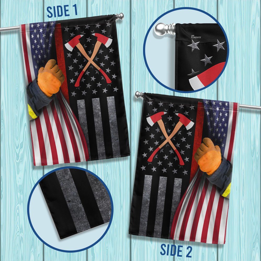 Firefighter Thin Red Line American Flag TQN1361F