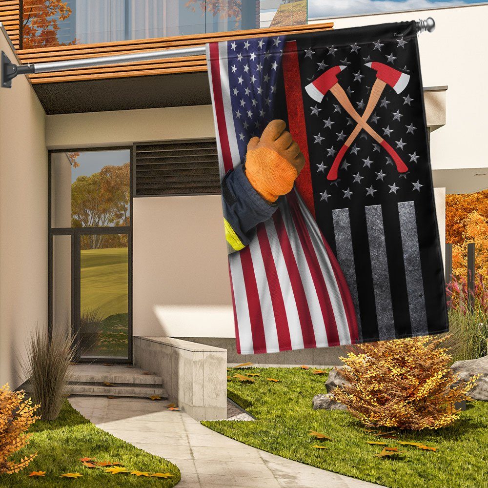 Firefighter Thin Red Line American Flag TQN1361F