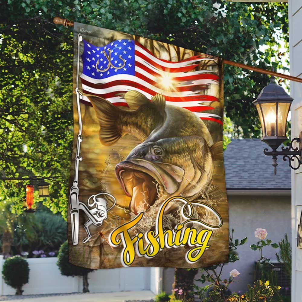 Fishing American Flag