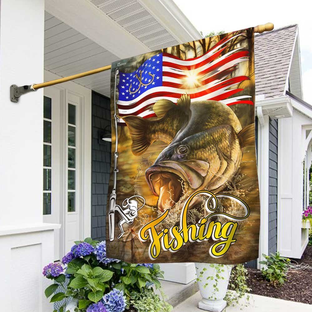 Fishing American Flag
