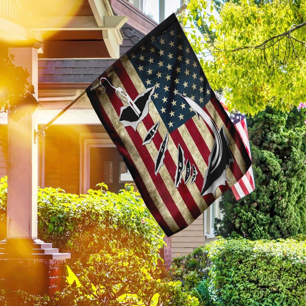 Fishing American U.S. Flag